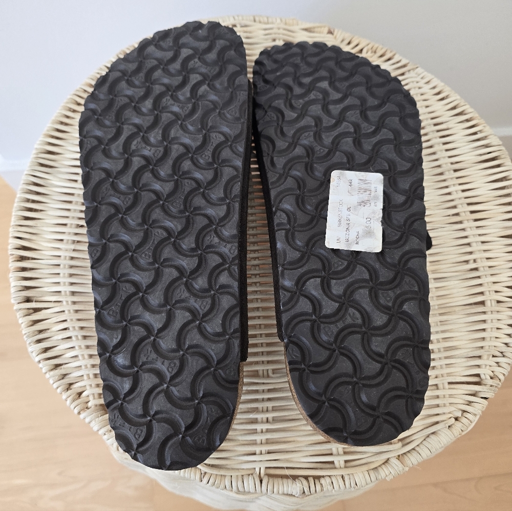 Birkenstock Arizona Soft Footbed Suede Unisex Sandal Mocha 44R EUC - Picture 7 of 8